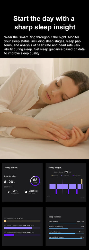 R08 Smart Ring – Touch Control | Health Monitoring | Waterproof Performance