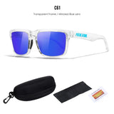 KDEAM Polarized Sunglasses – Unisex Square Frame UV400 Outdoor Eyewear (Red Mirror Lens, Model KD332) thumbnail 59