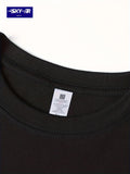 Men’s 100% Cotton Casual Letter Print T-Shirt – Loose Fit Short Sleeve Tee thumbnail 11