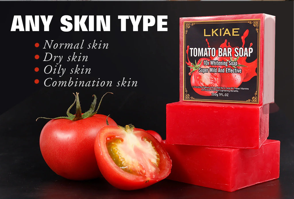 omato Whitening Handmade Natural Soap Bar 200g – Face & Body Brightening, Oil Control, Paraben Free