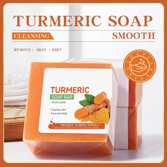 Handmade Turmeric Soap 100g – Brightening Face & Body Cleanser for Dark Underarms, Legs & Tender Skin Care