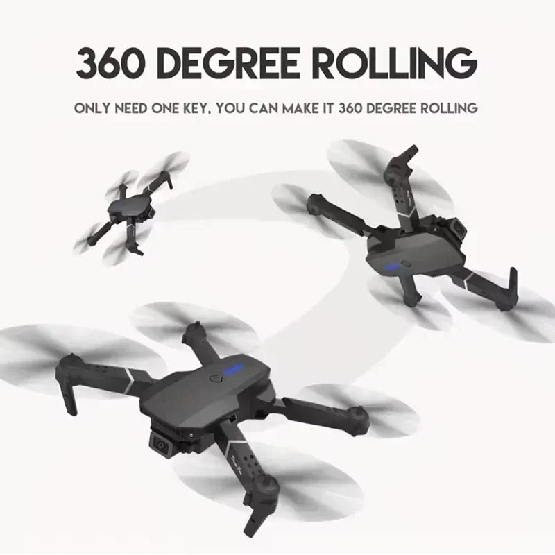 Professional E88 Pro 4K HD Camera Drone WiFi FPV Foldable RC Quadcopter Helicopter for Kids and Adults