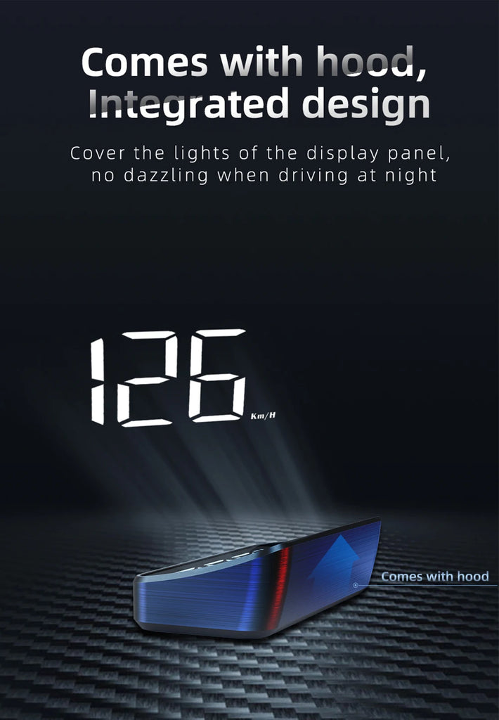 HD Car Head Up Display M2 GPS Speedometer KM/H Digital Windshield HUD Projector Universal Auto Accessory