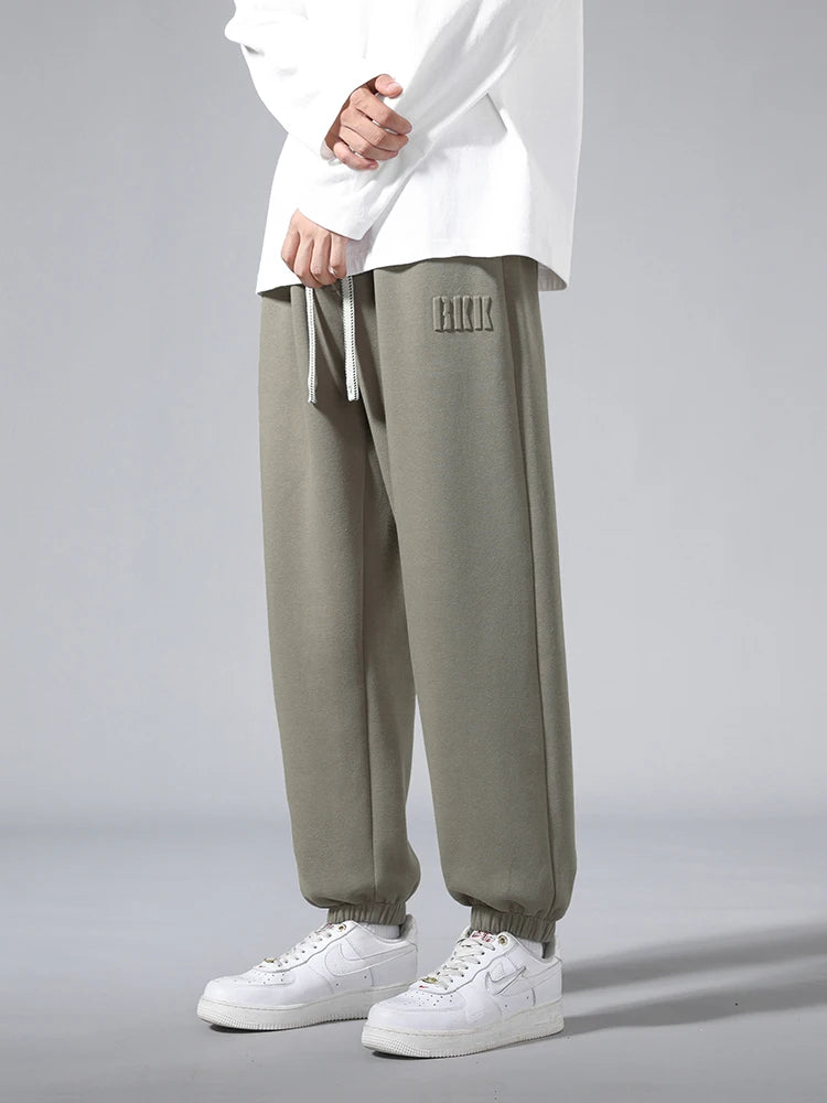 Men’s Big Size Hip Hop Jogger Sweatpants 6XL–8XL Loose Fit Cotton Blend Pants