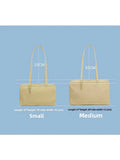 Large Capacity Square Shoulder Bag – Casual Canvas Bowler Handbag for Everyday Use thumbnail 5