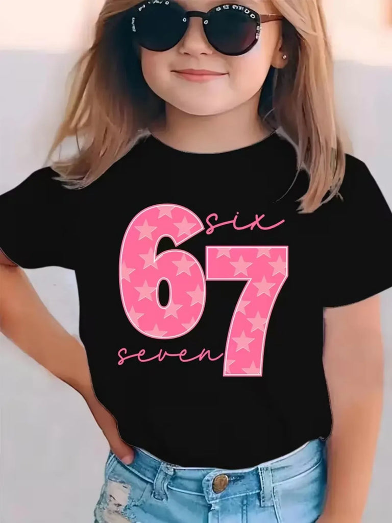 Kids Graphic Print T-Shirt Summer Short Sleeve Loose Fit Tee 7–15 Years