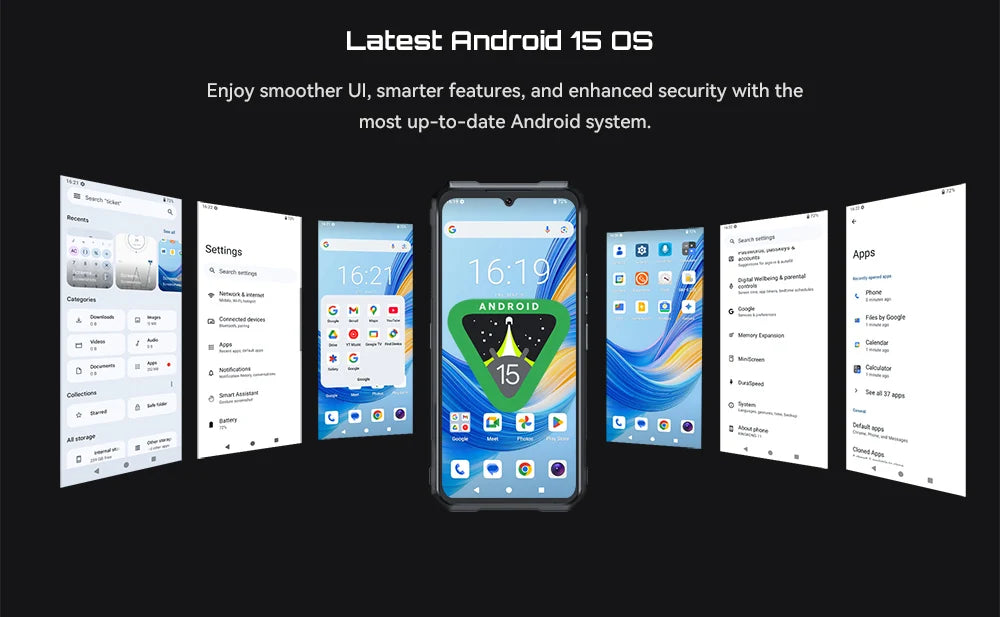 Cubot KingKong 11 Rugged 5G Smartphone, 10200mAh Battery, Dimensity 7025, 32GB RAM, 256GB ROM, 108MP Triple Camera, 6.72" FHD+ 120Hz Display, Android 15