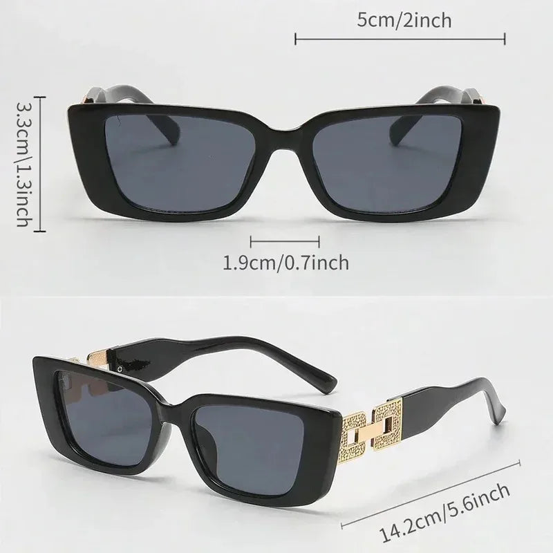 Vintage Small Cat Eye Sunglasses for Women – Trendy Black Fashion Shades Outdoor UV Protection