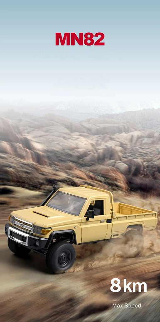 MN82 LC79 1:12 Retro 4WD RC Pickup Truck with LED Lights – Professional Remote Control Off-Road Model