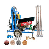 Well Drilling Rig Machine 22HP 25HP Petrol Diesel Mini Rotary Water Well Drilling Rig 100M–300M Borehole Drill with Crawler Option thumbnail 2