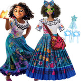 Girls Encanto Princess Dress Cosplay Costume – Mirabel & Isabela Carnival Birthday Party Outfit thumbnail 1