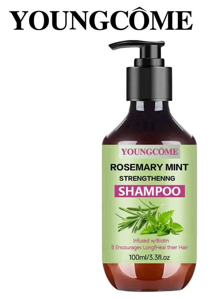 YOUNGCOME Rosemary Mint Strengthening Shampoo 100ml – Unisex, All Hair Types