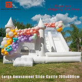 Commercial White Inflatable Bounce House Bouncy Castle 10x10ft with Blower – Kids & Events thumbnail 19