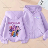 Movie Kpop Demon Hunters Zipper Hoodie for Kids – Unisex Sweatshirt for Girls & Boys thumbnail 23