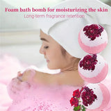 Handmade Bath Bomb Set with Essential Oils and Sea Salt – Moisturizing & Skin Peeling Bubble Ball Gift thumbnail 3