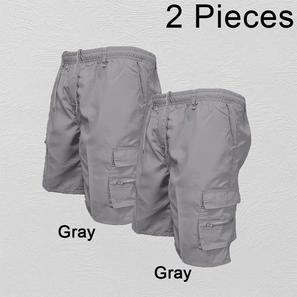 Men’s Casual Cargo Shorts with Big Pockets – Loose Fit Safari Style (Spring/Summer)