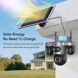 LS VISION 20MP 4-Lens Three Screen 4G/WiFi Solar Security Camera with 10X Optical Zoom and Auto Tracking thumbnail 5