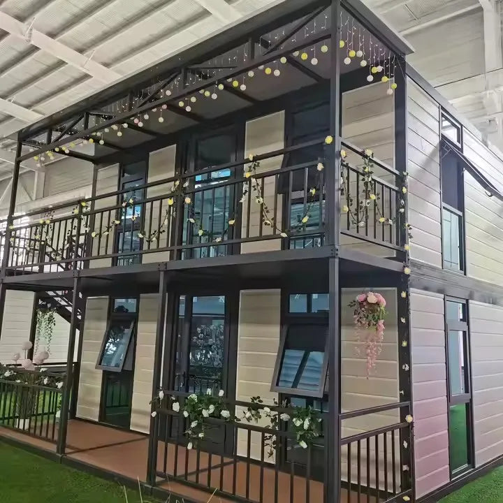 Two-Storey Expandable Container House 20ft / 40ft Modular Shipping Home – 2 to 4 Bedrooms Custom Movable Building