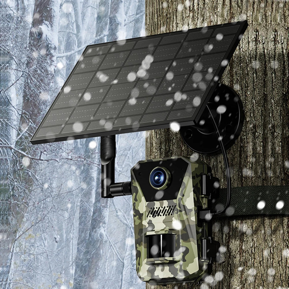 4G Solar Powered Infrared Outdoor Trail Camera – Waterproof Night Vision Wildlife Cam