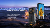Ulefone Armor 26 Ultra 5G Rugged Waterproof Smartphone 120W Fast Charging 15600mAh 200MP+64MP Camera 24GB+512GB NFC thumbnail 8