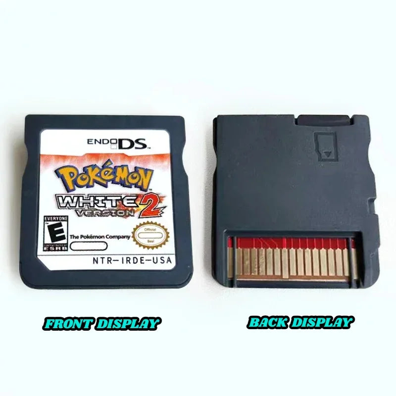 Pokemon Black & White 1+2 Combined Card for DS/NDS/3DS with Box Cassette