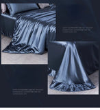 100% Pure Silk Bedding Set – Luxury Duvet Cover, Bed Sheet & Pillowcases thumbnail 18