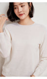 WinvyNee Women's 100% Wool Ribbed Crew Neck Sweater – Slim Fit Winter Knit Pullover thumbnail 20