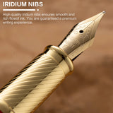 Exquisite Resin Fountain Pen Set 0.5mm Medium Nib with 15ml Ink Gift Box – Luxury Metal Calligraphy & Office Writing Pen thumbnail 3