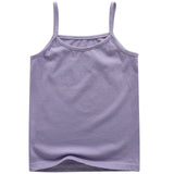 Cotton Girls Tank Top – Breathable Kids Camisole, Solid Color Sleeveless Vest for Ages 3-8 thumbnail 21