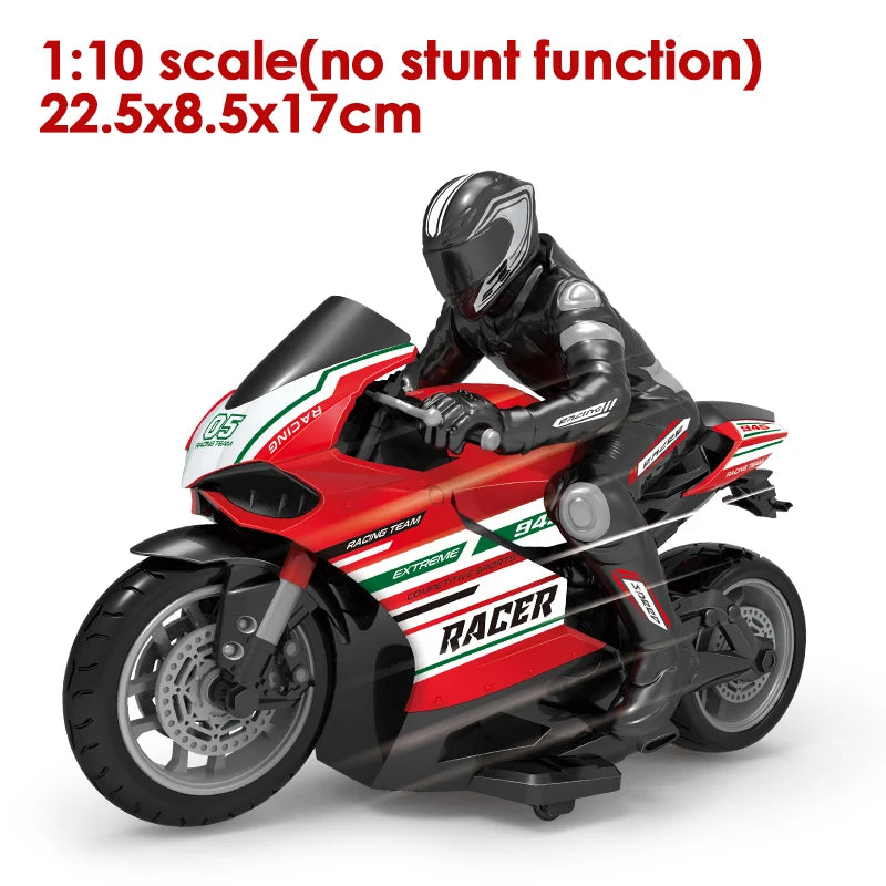 RC Motorcycles 1:6 & 1:10 Electric High-Speed Remote Control Racing Motorcycle for Kids