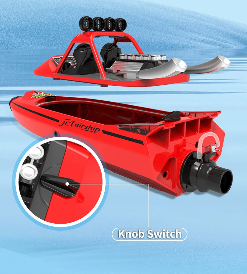 TY725 RC Turbojet High-Speed Remote Control Boat – Adult & Kids Electric Jet Boat Toy with Low Battery Alarm