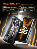 Cubot KingKong 11 Rugged 5G Smartphone, 10200mAh Battery, Dimensity 7025, 32GB RAM, 256GB ROM, 108MP Triple Camera, 6.72" FHD+ 120Hz Display, Android 15 thumbnail 1