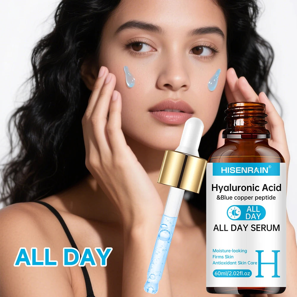 HISENRAIN Vitamin C Retinol Hyaluronic Acid Serum Duo Anti Aging Brightening Hydration Combo