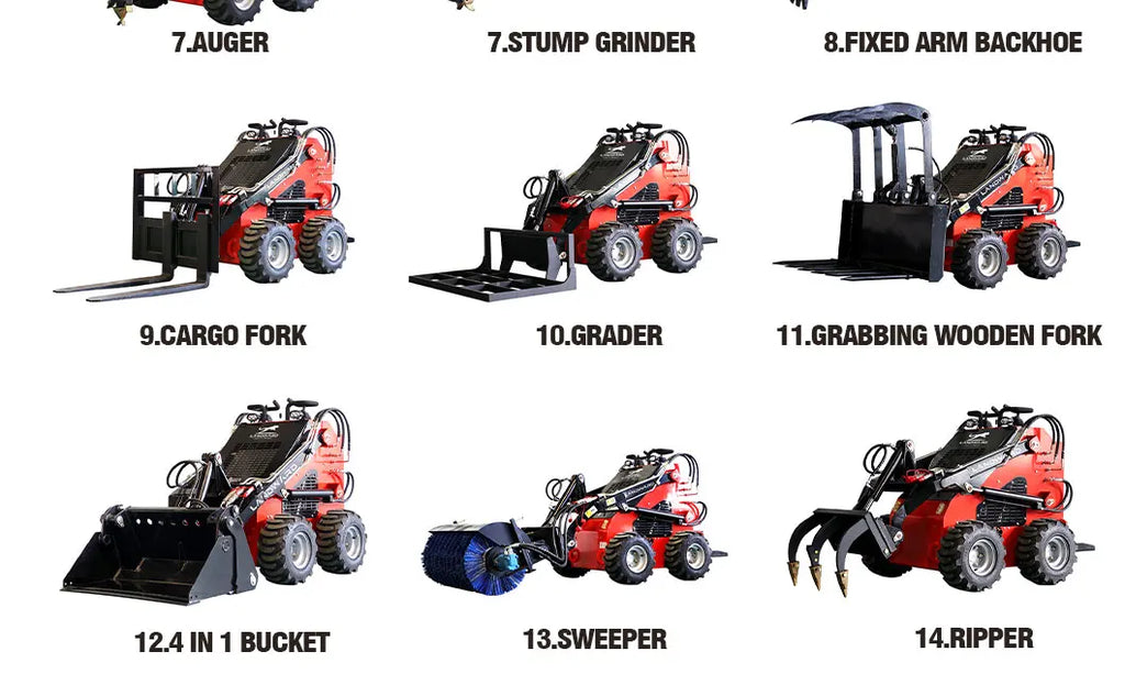 Crawler Skid Steer Loader – Multifunctional Compact Track Loader, Front-End Loader, Customized Chinese Skid Steer