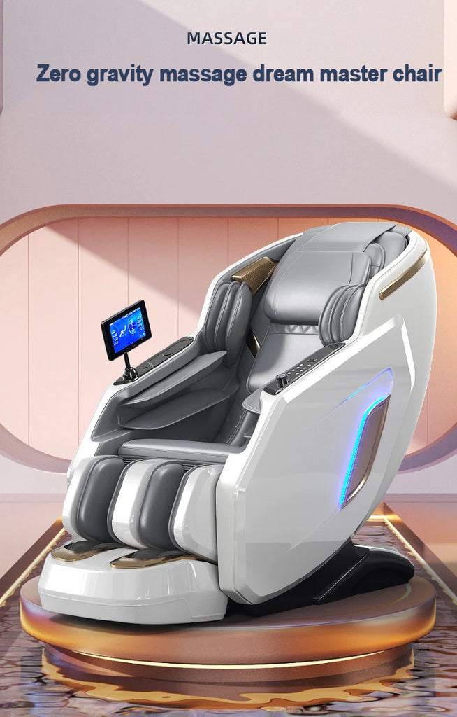 Ergonomic 4D Zero Gravity Massage Chair with Shiatsu, Full Body Airbags, Foot Roller, Calf Kneading & Bluetooth – Model 655