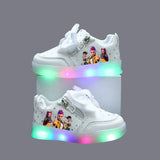 Kpop Demon Hunter LED Sneakers for Kids – Luminous Anime Tennis Shoes for Girls & Boys thumbnail 7