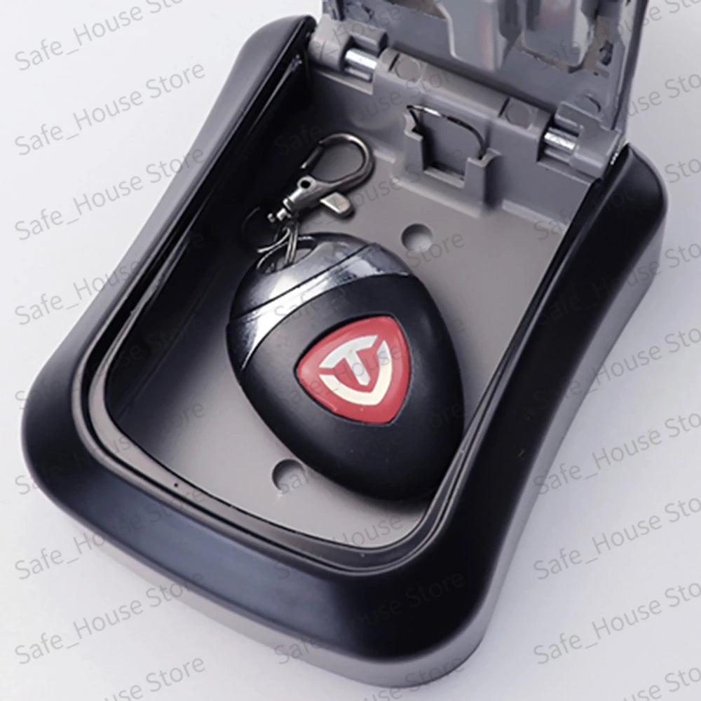 Wall Mount Key Lock Box 4-Digit Combination Security Safe for Home & Office