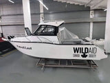 22ft High-Speed Aluminum Fishing Boat with Outboard Engine | Sport Yacht Cabin Cruiser thumbnail 2