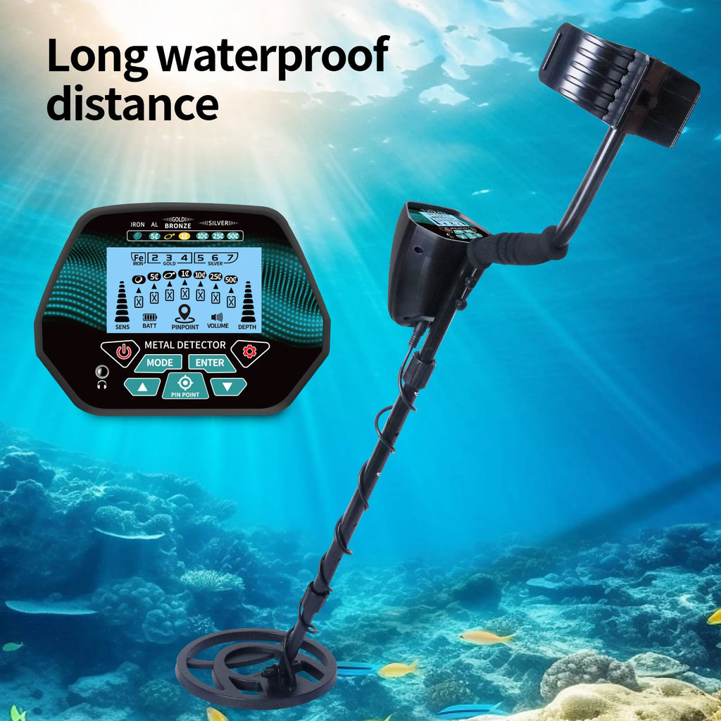 TECLUNG GT620G Professional Underground Metal Detector – High Sensitivity Gold Hunter with LCD Display & Waterproof Coil
