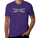 Men’s Dragonfly Print T-Shirt – Quick-Dry Cotton Casual Tee thumbnail 25