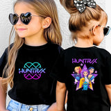 K-Pop Korean Wave Demon Hunter Kids 100% Cotton T-Shirt – Summer Street Style Cartoon Tee for Boys and Girls thumbnail 9