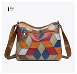 Vintage PU Leather Armpit Shoulder Bag for Women – Geometric Rivet Crossbody Satchel thumbnail 22