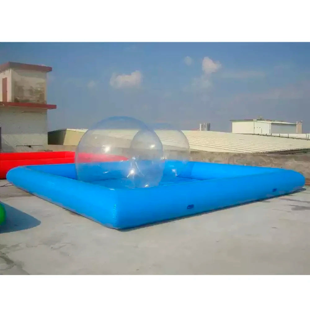 Square Inflatable Swimming Pool & Water Zorb Ball Pool – Heavy Duty PVC Outdoor Fun