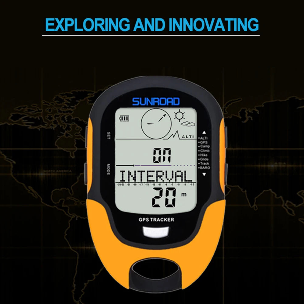 Portable Digital Altimeter, Barometer, Compass & GPS Navigation Receiver – FR510