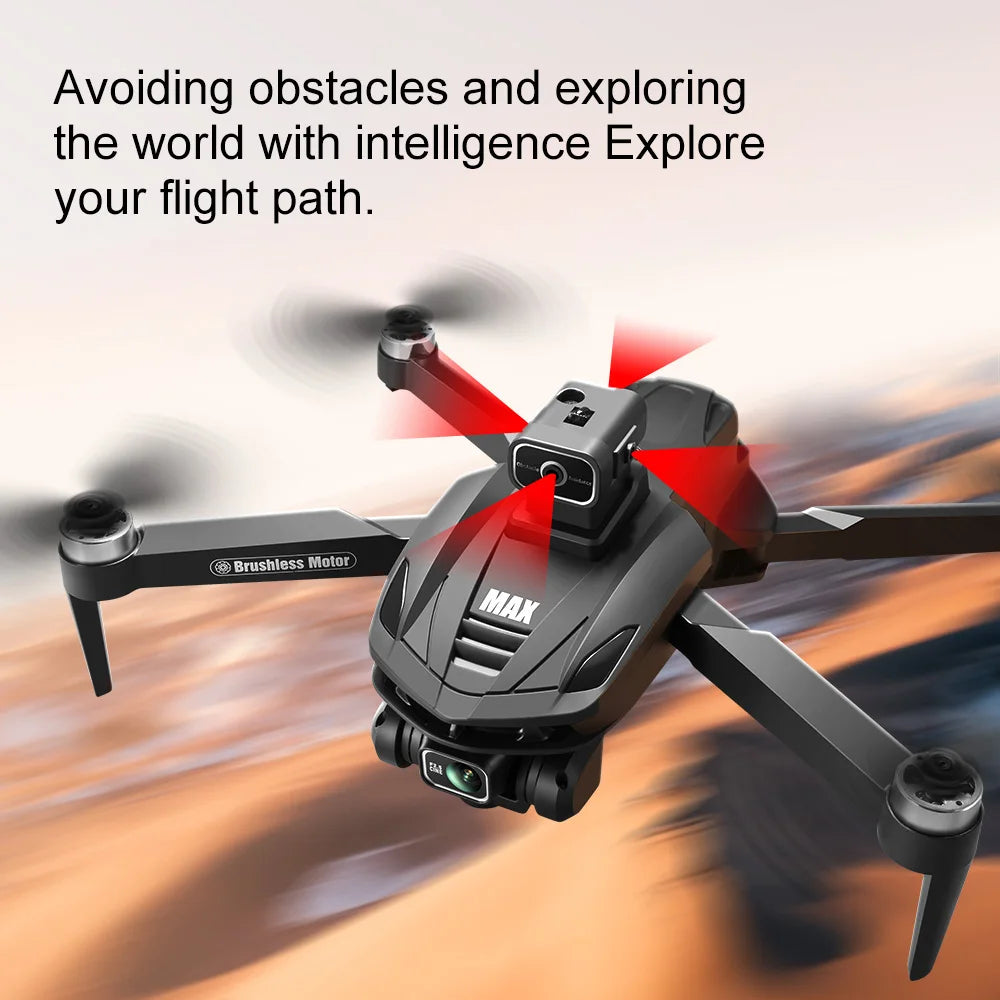 V168 Pro MAX 8K GPS Drone with 5G WIFI, 4.5" Screen, FPV, 360° Obstacle Avoidance & Brushless Motor RC Quadcopter