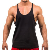 Men’s Gym Workout Bodybuilding Tank Top Y-Back Lightweight Muscle Fit Stringer Vest thumbnail 2