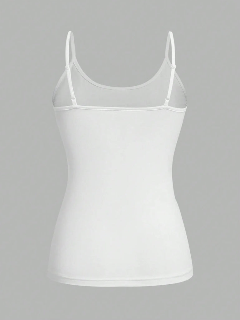 4-Pack Women’s Solid Color Camisole Tank Tops – Adjustable Strap Sleeveless Summer Vests