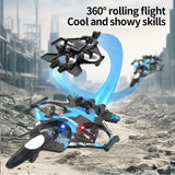 K500 MAX 2.4G Remote Control Fighter Jet Drone with Screen & 360° Rolls thumbnail 5