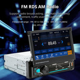 1Din 7'' Retractable Car Stereo with Wireless CarPlay & Android Auto, Bluetooth, FM, USB, AUX thumbnail 4