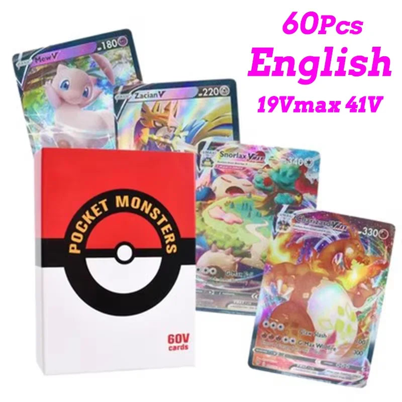 Pokemon Collection Cards Edition – Charizard & Pikachu Flash Cards Game PTCG Hobby Set